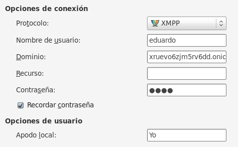 Configurar el Pidgin